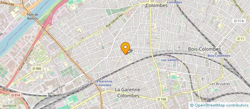 localisation de l'entreprise MAX LANE à COLOMBES
