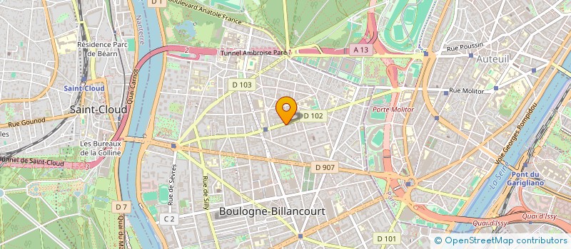 localisation de l'entreprise MAX LAVERIE à BOULOGNE-BILLANCOURT
