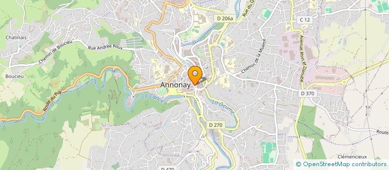 localisation de l'entreprise MAX & MARIE à ANNONAY