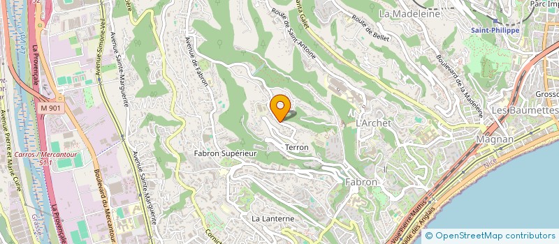 localisation de l'entreprise MAX MEDIA à NICE