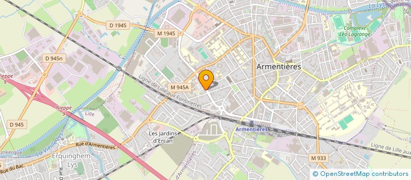 localisation de l'entreprise MAX PARQUET à ARMENTIERES