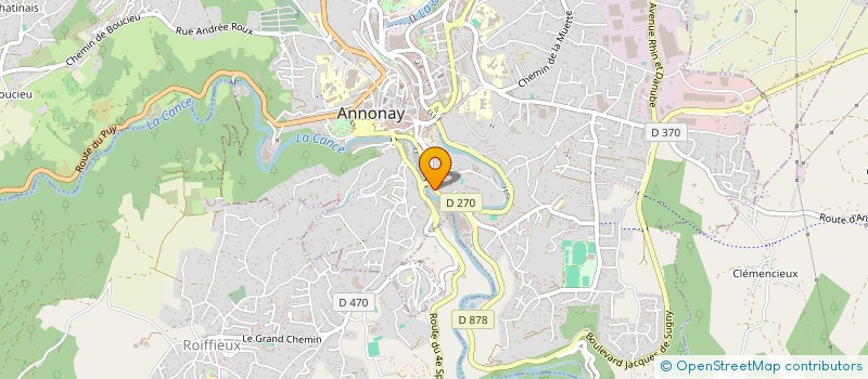 localisation de l'entreprise MAX PETITE  ANNONAY