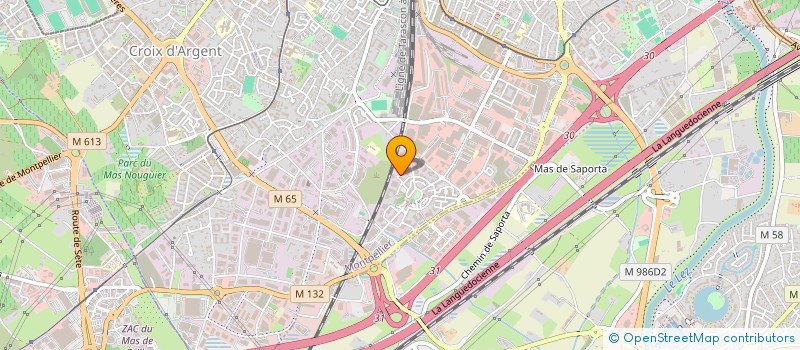 localisation de l'entreprise MAX PNEU34 à MONTPELLIER