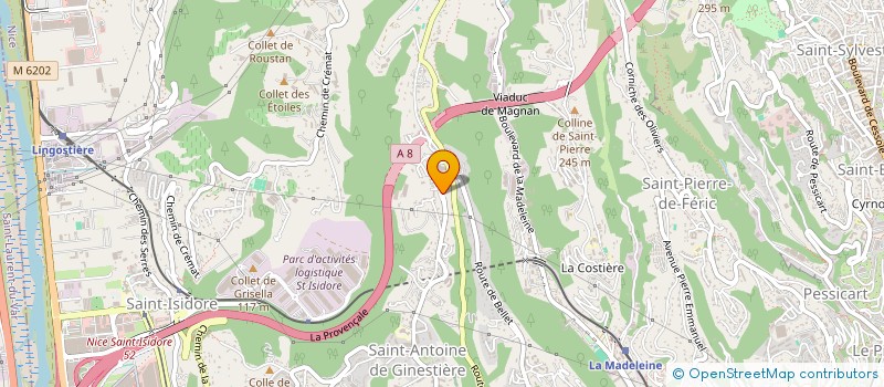 localisation de l'entreprise MAX PPP à NICE