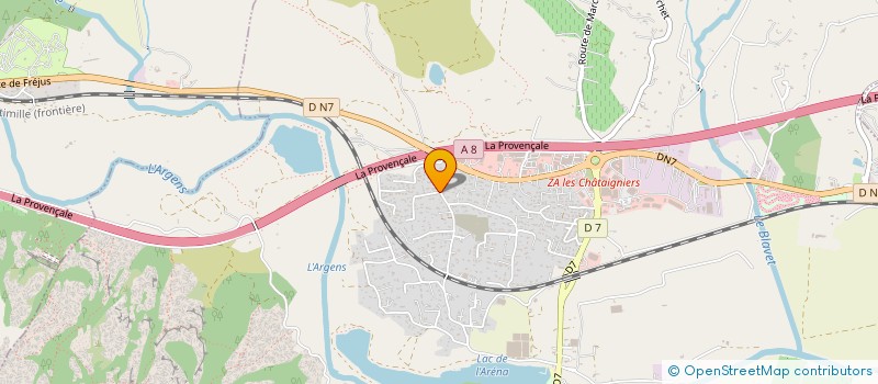 localisation de l'entreprise MAX S SERVICES à ROQUEBRUNE-SUR-ARGENS