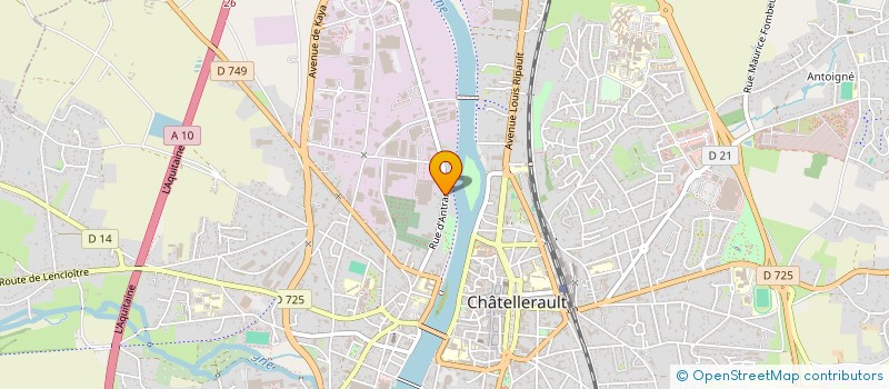 localisation de l'entreprise MAX SUTTER à CHATELLERAULT