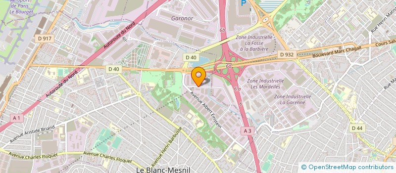 localisation de l'entreprise MAX TRANSPORTS à LE BLANC-MESNIL