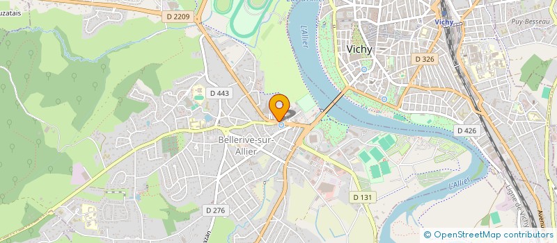 localisation de l'entreprise MAX V INVEST à BELLERIVE-SUR-ALLIER