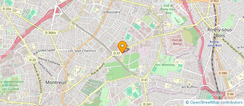 localisation de l'entreprise MAX VERT à MONTREUIL