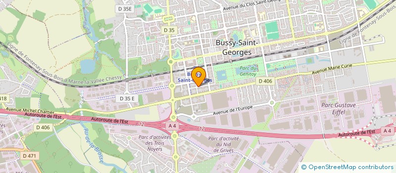 localisation de l'entreprise MAX VIANDE DISTRIB à BUSSY-SAINT-GEORGES