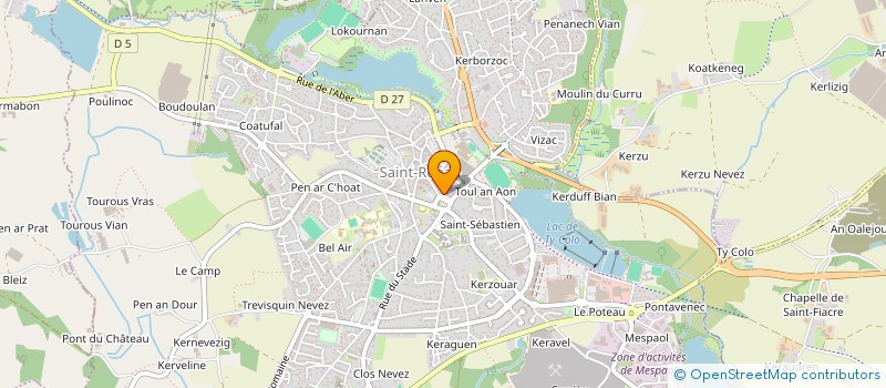 localisation de l'entreprise MAXA à SAINT-RENAN
