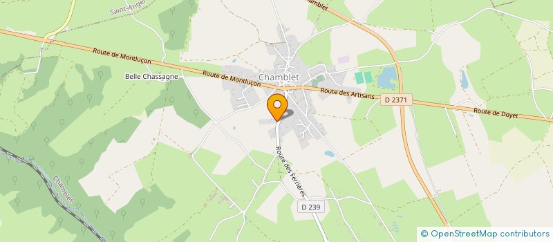 localisation de l'entreprise MAXA CHAUFFAGE à CHAMBLET