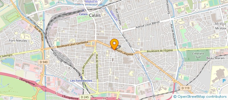 localisation de l'entreprise MAXADE  CALAIS