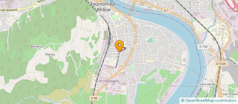localisation de l'entreprise MAXADE à TOURNON-SUR-RHONE
