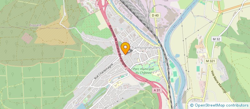 localisation de l'entreprise MAXADE  CHAMPIGNEULLES