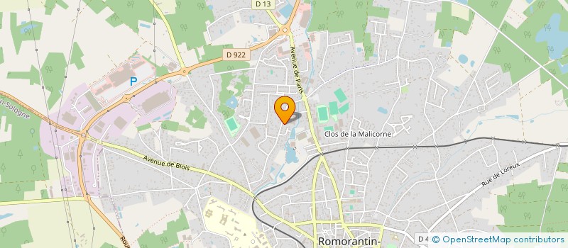 localisation de l'entreprise MAXAN  ROMORANTIN-LANTHENAY