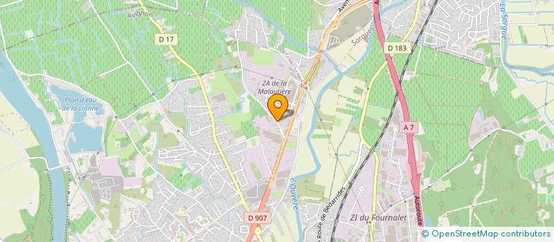 localisation de l'entreprise MAXART  SORGUES