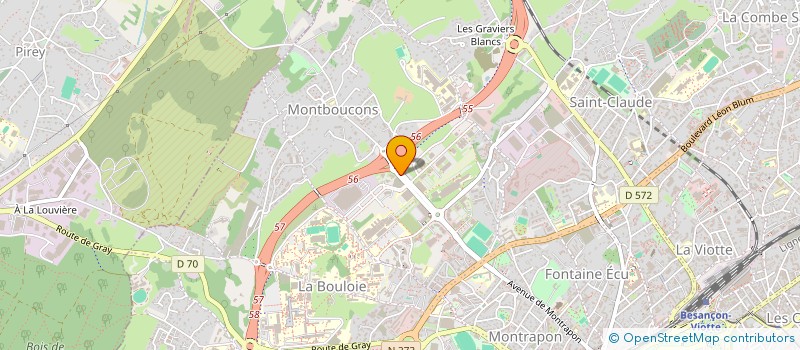 localisation de l'entreprise MAXB2 à BESANCON