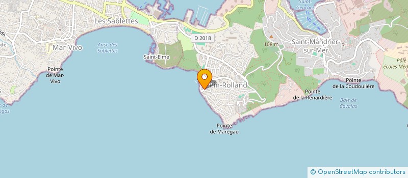 localisation de l'entreprise MAXDART à SAINT-MANDRIER-SUR-MER