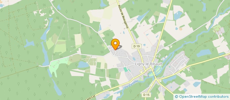 localisation de l'entreprise MAXDI SERVICES à LIGNY-LE-RIBAULT