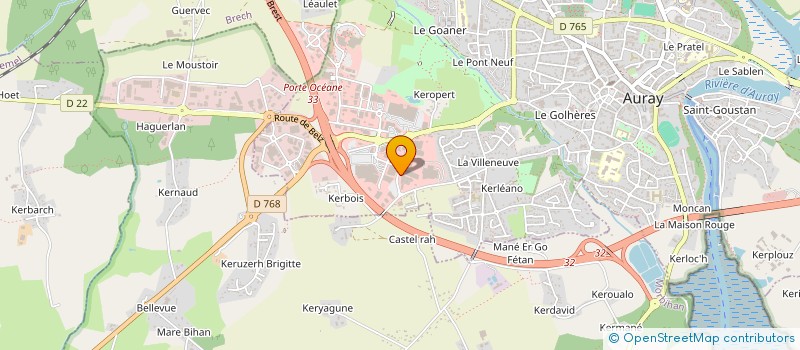 localisation de l'entreprise MAXDIS à AURAY