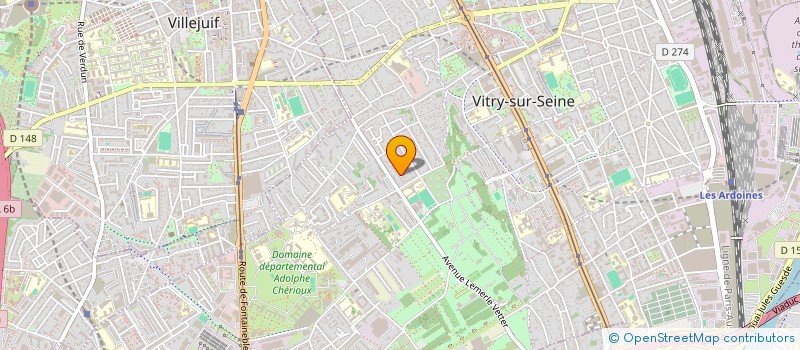 localisation de l'entreprise MAXECO 94 à VITRY-SUR-SEINE