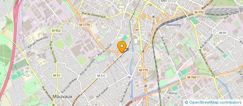 localisation de l'entreprise MAXEDIMMO  TOURCOING