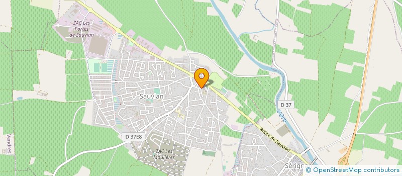 localisation de l'entreprise MAXELECT à SAUVIAN