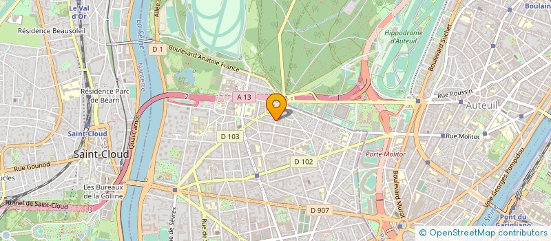 localisation de l'entreprise MAXELI - MOMENTO CASA à BOULOGNE-BILLANCOURT