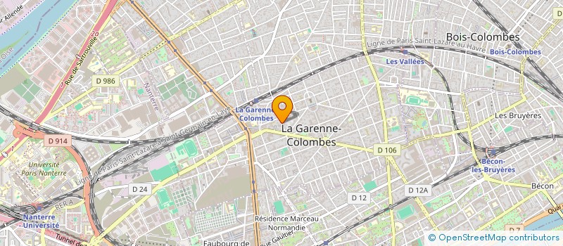 localisation de l'entreprise MAXELIA à LA GARENNE-COLOMBES