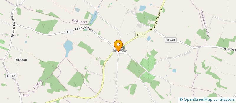 localisation de l'entreprise MAXEM  PRECHAC