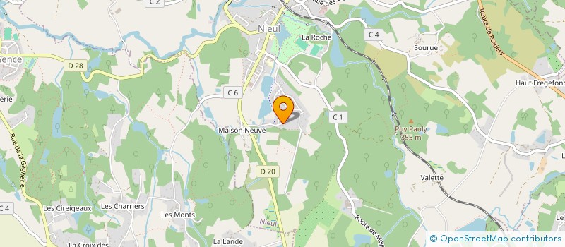 localisation de l'entreprise MAXENCE à COUZEIX