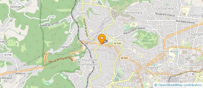 localisation de l'entreprise MAXENCE GRIVEAU à CLERMONT-FERRAND