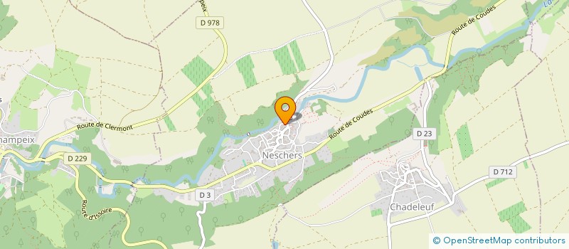 localisation de l'entreprise MAXENCE PEREIRA METALLERIE  NESCHERS