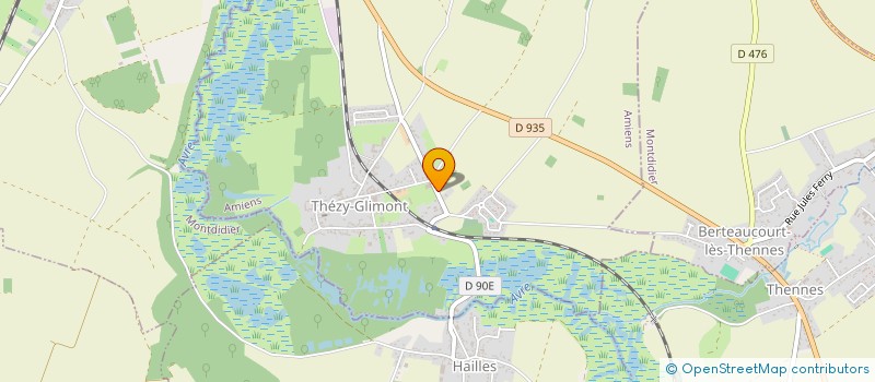 localisation de l'entreprise MAXENO  THEZY-GLIMONT