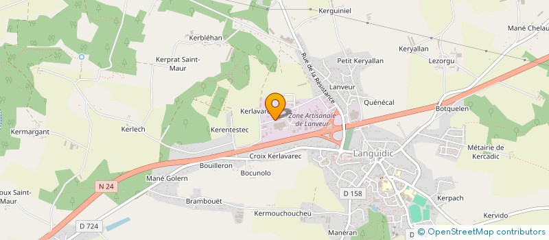 localisation de l'entreprise MAXERVINA  LANGUIDIC