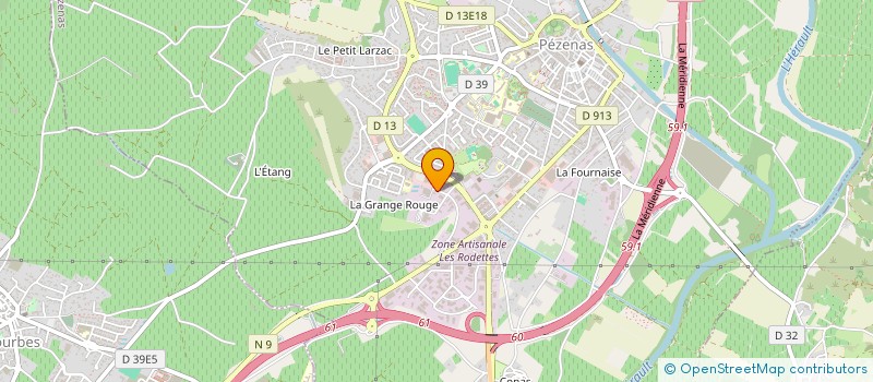 localisation de l'entreprise MAXEST  PEZENAS