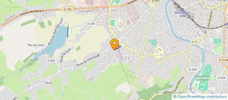 localisation de l'entreprise MAXEVAN à PREMILHAT
