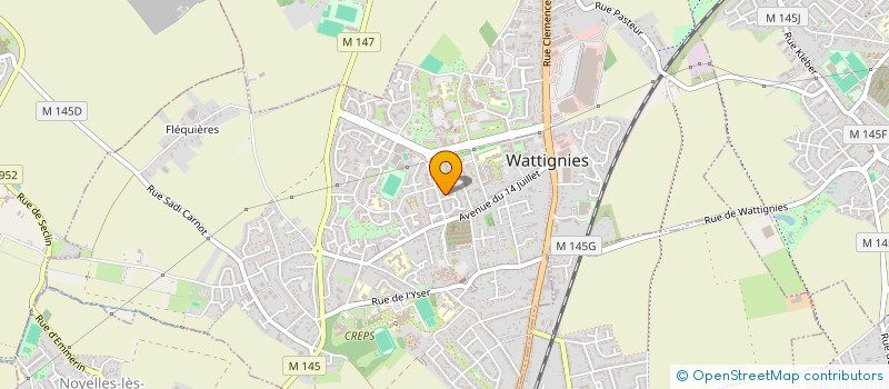 localisation de l'entreprise MAXFLO  WATTIGNIES