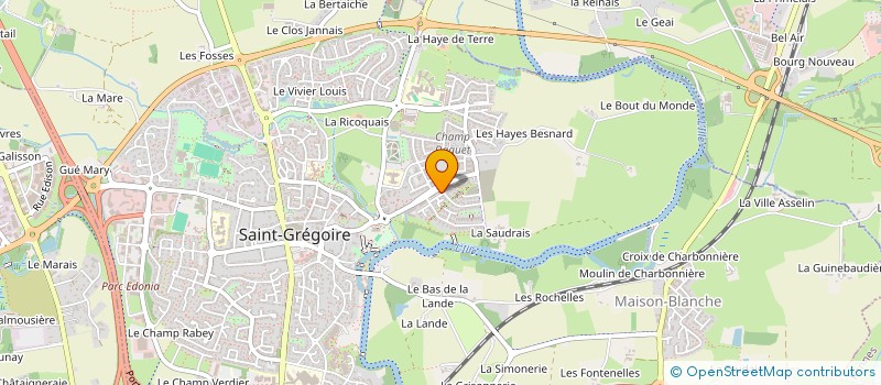 localisation de l'entreprise MAXHUGA, STE EN LIQUIDATION  SAINT-GREGOIRE