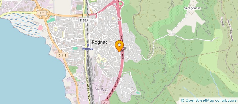 localisation de l'entreprise MAXI BAIES  ROGNAC