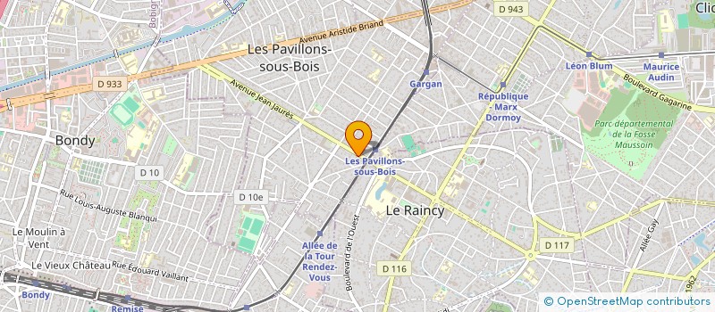 localisation de l'entreprise MAXI BAT à LES PAVILLONS-SOUS-BOIS