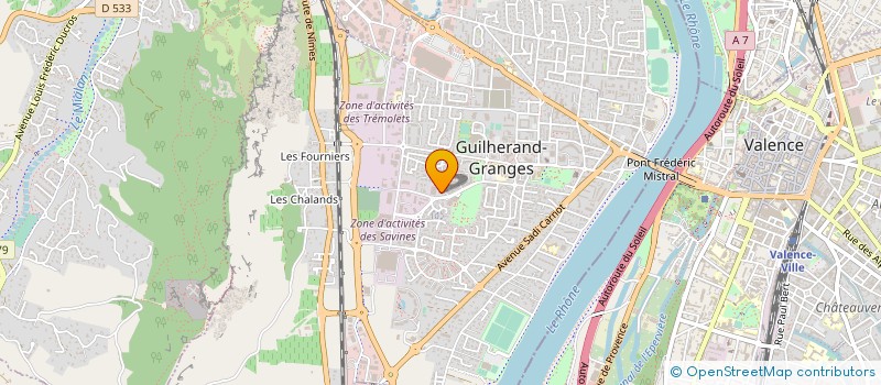 localisation de l'entreprise MAXI CLUB à GUILHERAND-GRANGES