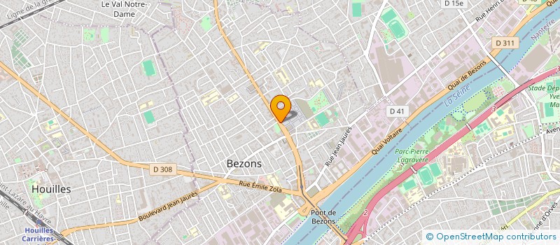 localisation de l'entreprise MAXI COIFF à BEZONS