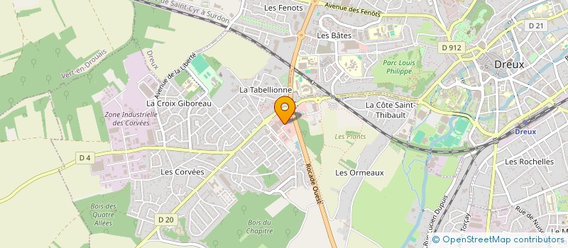 localisation de l'entreprise MAXI CREPES 3C à VERNOUILLET