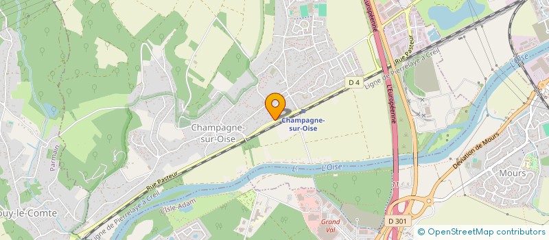 localisation de l'entreprise MAXI FLEURS VAR SA à CHAMPAGNE-SUR-OISE