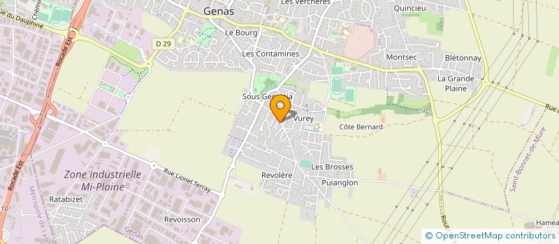 localisation de l'entreprise MAXI FORME PLUS à GENAS