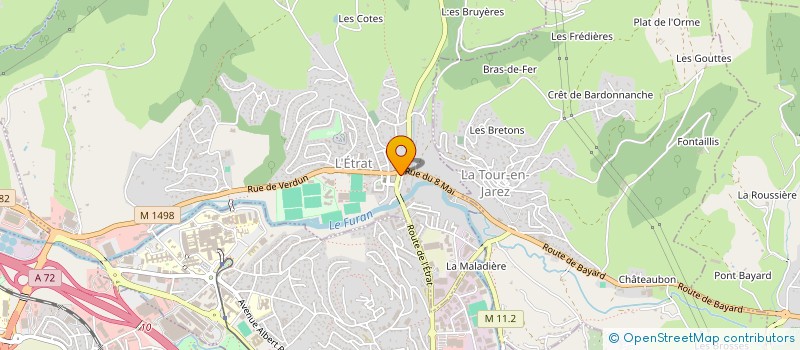 localisation de l'entreprise MAXI HOME CONSTRUCTIONS à ANDREZIEUX-BOUTHEON