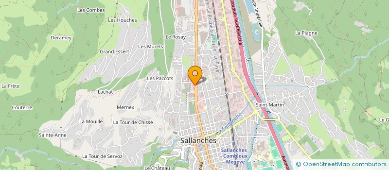 localisation de l'entreprise MAXI LITERIE à SALLANCHES