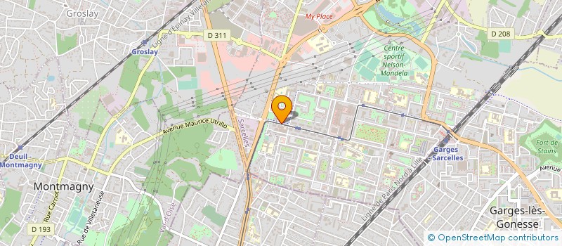 localisation de l'entreprise MAXI-PROTECTION SECURITE à SARCELLES